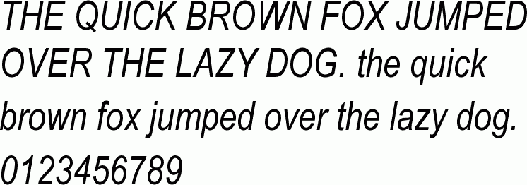 Arial Rounded Italic Font
